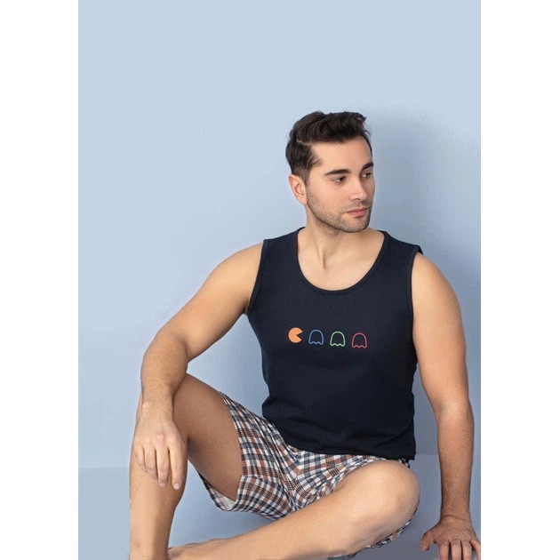 Herren Schlafanzug Set mit Shorts und Tanktop von AYANS