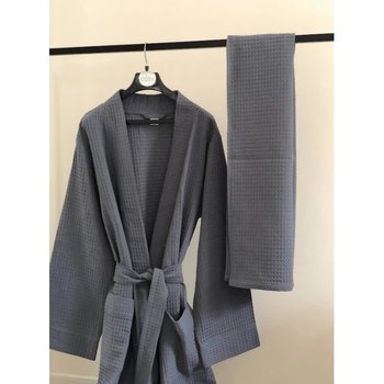 Peignoir Homme avec Serviette Set COSY (Charbon)