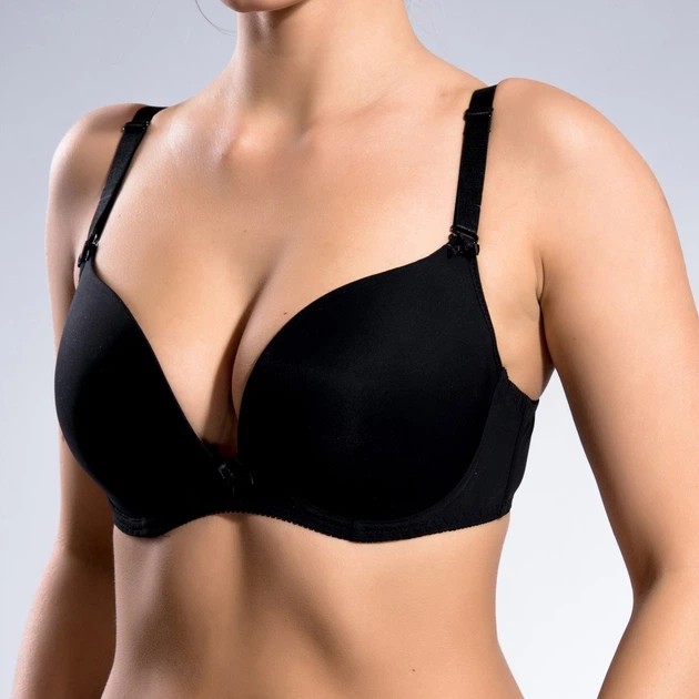 Acousma Black Bra with Removable Straps D Cup