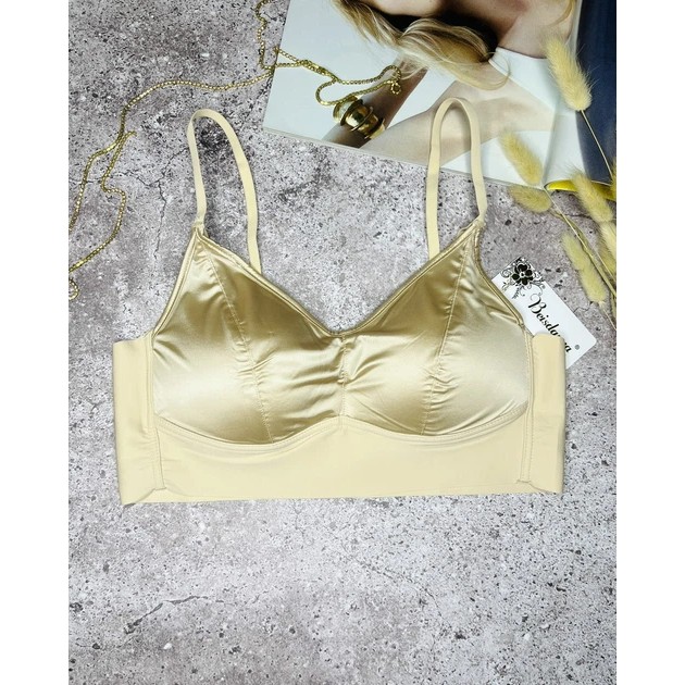 Nahtloser Push-up-Bra-Top Beisdanna in Gold