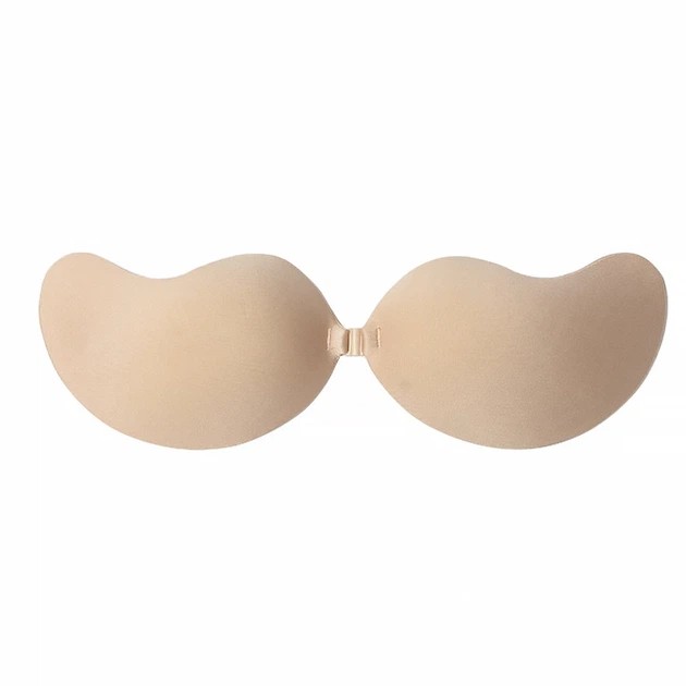 Sostenedor Invisible Lesko Fly Bra Sin Tirantes Beige