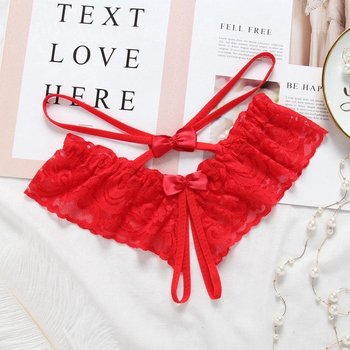 Culottes Sexy Rouges avec Découpe Ouverte
