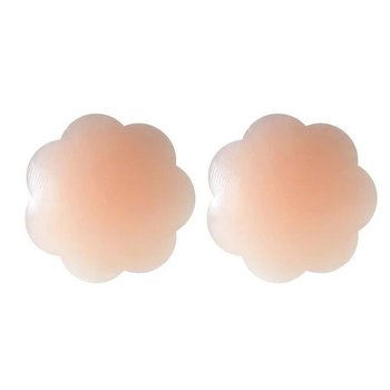 Autocollants de mamelon en silicone beige