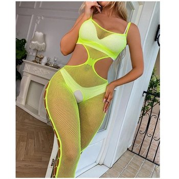 Body Sexy en Maille Jaune