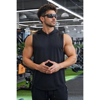 Gilet de sport noir pour hommes pour un mode de vie actif