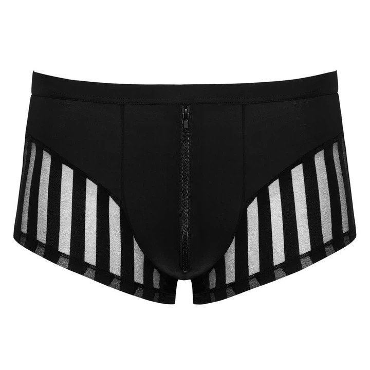 Boxers pour hommes Svenjoyment noirs avec inserts transparents