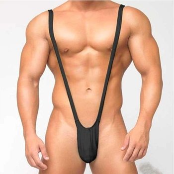 String Bodysuit Noir pour Homme