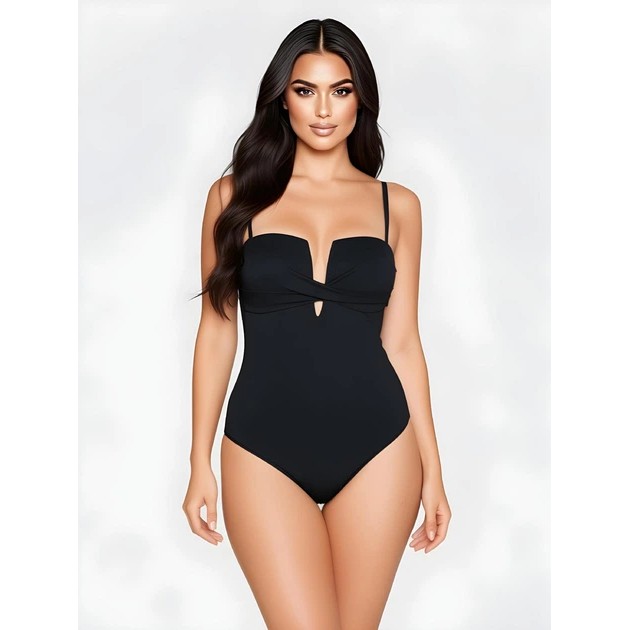 Maillot de Bain Sisianna Noir avec Effet Push-Up