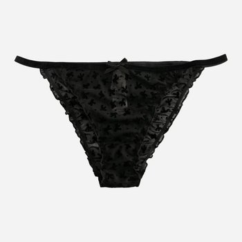 Braguitas de bikini negras para mujer Koton de material de malla