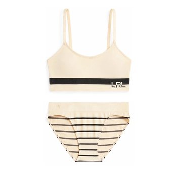 Ensemble Bralette et Bikini Beige Ralph Lauren