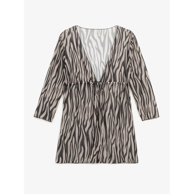 Damen Strandtunika mit Muster GENUA Beige — Stil und Komfort