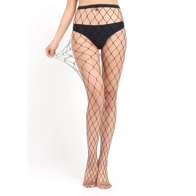 Damen schwarze Netzstrumpfhosen