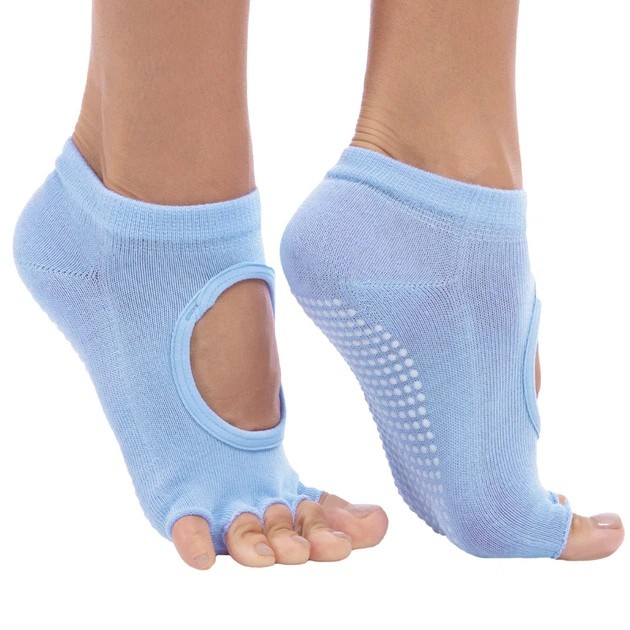 Yoga-Socken mit offenen Zehen von Zelart in Blau