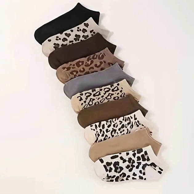 Set von kurzen Damensocken - 10 Paare