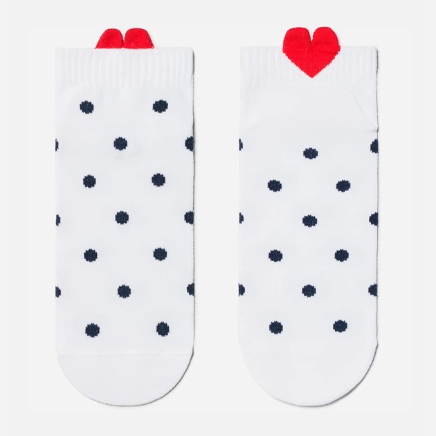 Damen Conte Elegant Weiße Baumwollsocken
