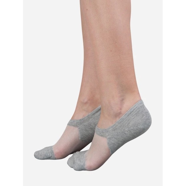 Kurze Damen Baumwollsocken MovementStandard in Grau