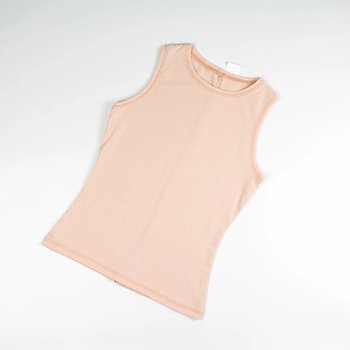 Débardeur basique couleur beige en coton XL