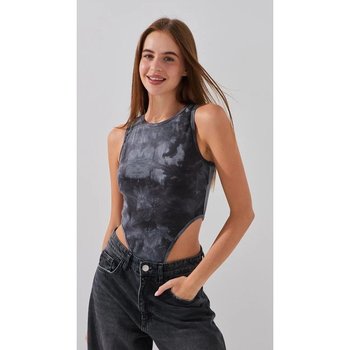 Body para Mujeres LAWA en Gris con Patrón para Uso Diario