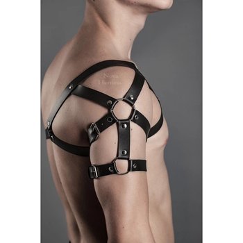 Harnais pour hommes Nova en cuir naturel noir