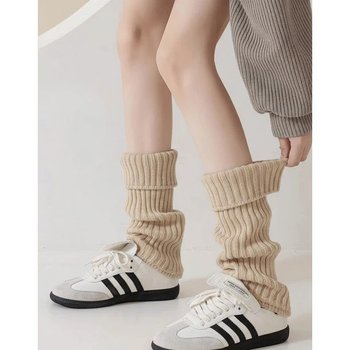 جوارب طويلة بدون أصابع باللون البيج من Honey Fashion Accessories
