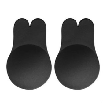 Autocollants en satin auto-adhésifs pour les seins, noirs
