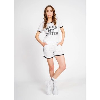 Pijama de Mujer LUCCI con Top y Shorts – Blanco