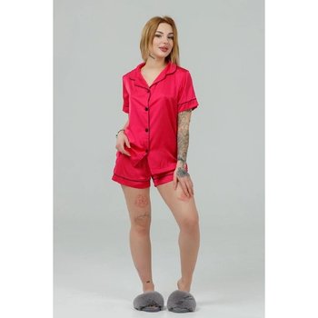 Conjunto de Pijama de Seda SONTSVIT en Color Frambuesa para el Hogar