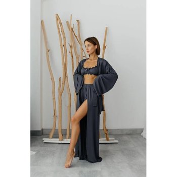 Conjunto de Ropa de Casa «Afina» en Gris - Tejido Cómodo