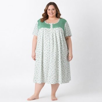 Chemise de Nuit en Coton Blanche Euroclass