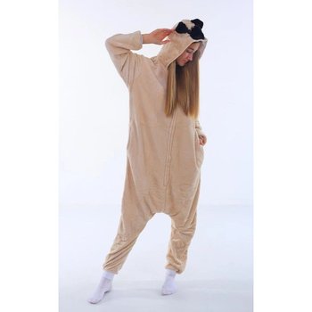 Pyjama Kigurumi Chien Pug Beige pour Adultes