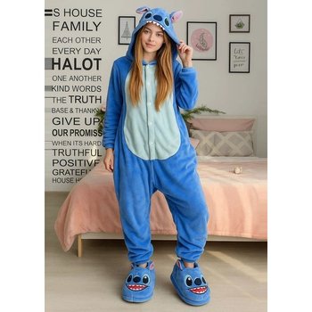Pyjama Kigurumi Stitch bleu avec chaussons