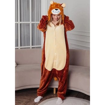 Kigurumi My Kigu femme lion marron pour la maison