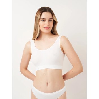 Seamless Women's Bra Siela BASIC TOP White