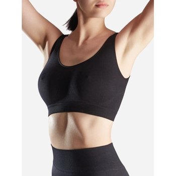 Siela Seamless Wireless Bra Black Microfiber