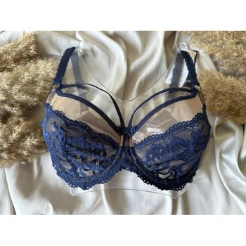 Lanny Mode Wireless Bra with Harness in Blue
