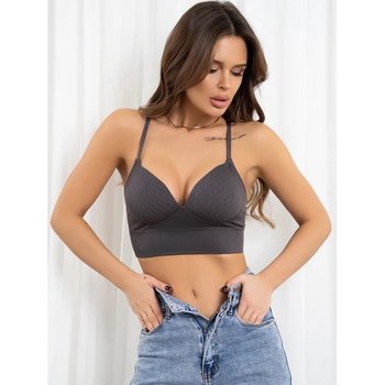 Magnet Dark Grey Bustier with Back Cutout