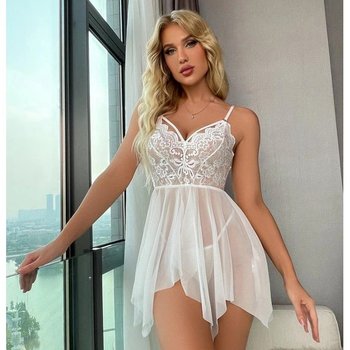 Women's Lace Robe 'White Tenderness'